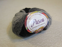 Plymouth Yarn Pasea Yarn Black/Gray 1 Ball 130 Yards -- New