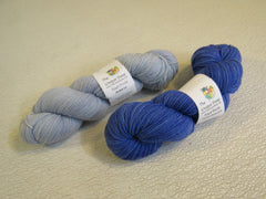 Unique Sheep Foot Prints Yarn Blue Sport Weight Protist Ice/Protist Periwinkle -- New