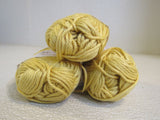Knit Picks Shine Worsted Yarn 3 Skeins 75 Yards Each Crème Brulee -- New