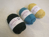 Knit Picks DK Weight Cotlin Yarn 3 Skeins 123 Yards Each Crème Brulee/Surf/Cedar -- New
