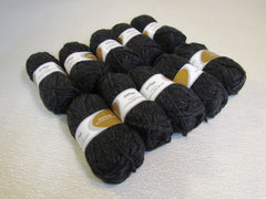Elann Peruivan Highland Bulky Yarn Black 10 Skeins 54 Yards Each -- New