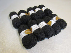Elann Peruivan Highland Bulky Yarn Black 10 Skeins 54 Yards Each -- New