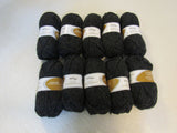 Elann Peruivan Highland Bulky Yarn Black 10 Skeins 54 Yards Each -- New
