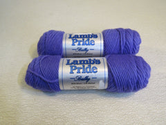 Brown Sheep Co Lambs Pride Bulky Yarn Supreme Purple 2 Skeins 125 Yards Each -- New