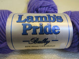 Brown Sheep Co Lambs Pride Bulky Yarn Supreme Purple 2 Skeins 125 Yards Each -- New