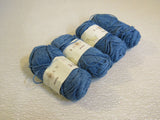 Rowan Denim Yarn 4 Skeins 109 Yards Each Blue 100% Cotton -- New