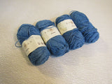 Rowan Denim Yarn 4 Skeins 109 Yards Each Blue 100% Cotton -- New