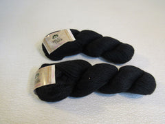 Frog Tree Chunky Alpaca Yarn Black 2 Skeins 109 Yards Each 100% Alpaca -- New
