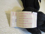 Frog Tree Chunky Alpaca Yarn Black 2 Skeins 109 Yards Each 100% Alpaca -- New