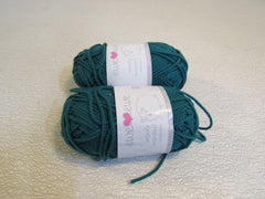 Ewe Ewe Wolly Worsted Yarn Teal 2 Skeins 95 Yards Each 100% Fine Merino Wool -- New