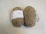 Ewe Ewe Wolly Worsted Yarn Sand 2 Skeins 95 Yards Each 100% Fine Merino Wool -- New