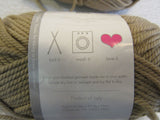 Ewe Ewe Wolly Worsted Yarn Sand 2 Skeins 95 Yards Each 100% Fine Merino Wool -- New
