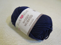 Ewe Ewe Wolly Worsted Yarn Purple 1 Skein 95 Yards 100% Fine Merino Wool -- New