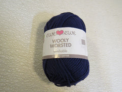 Ewe Ewe Wolly Worsted Yarn Purple 1 Skein 95 Yards 100% Fine Merino Wool -- New