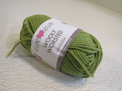 Ewe Ewe Wolly Worsted Yarn Pea Green 1 Skein 95 Yards 100% Fine Merino Wool -- New