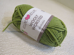 Ewe Ewe Wolly Worsted Yarn Pea Green 1 Skein 95 Yards 100% Fine Merino Wool -- New