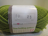 Ewe Ewe Wolly Worsted Yarn Pea Green 1 Skein 95 Yards 100% Fine Merino Wool -- New