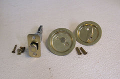 Schlage Pocket Door Latch and Handles Polished Brass -- Used