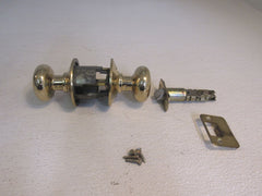 Schlage Door Knob Passage Polished Brass -- Used