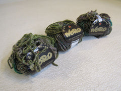 Noro Silk Garden Chunky Yarn 3 Skeins 66 Yards Each Pea Green/Teal/Blue -- New