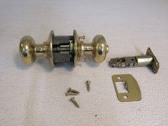 Schlage Door Knob Privacy Polished Brass -- Used