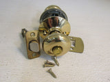 Schlage Door Knob Privacy Polished Brass -- Used