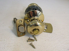 Schlage Door Knob Privacy Polished Brass -- Used