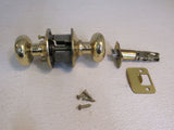 Schlage Door Knob Passage Polished Brass -- Used