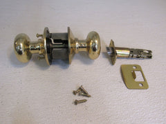Schlage Door Knob Passage Polished Brass -- Used