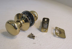 Schlage Door Knob Passage Polished Brass -- Used