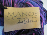 Manos Wool Clasica Yarn Fractal 4 Skeins 138 Yards Each Pink/Blue/Purple -- New