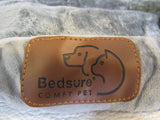 Bedsure Comfy Pet Dog Bed 34-in x 24-in Gray -- New