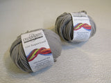 Cascade Yarns 220 Superwash Yarn Light Gray 2 Skeins 220 Yards Each -- New