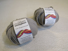 Cascade Yarns 220 Superwash Yarn Light Gray 2 Skeins 220 Yards Each -- New