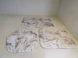 Emvency 72-in x 68-in Shower Curtain Bath Mat Multicolored 5 pc Set -- New