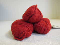 Gallar Yarns Organic Yarn Crimson 3 Skeins 140 Yards Each 100% Organic Cotton -- New