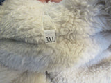 Angashion Fuzzy Fleece Lapel Open Front Long Cardigan Coat Female Adult Size 3X -- New