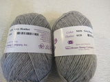 Brown Sheep Co Nature Spun Sport Weight Yarn Gray/Teal 4 Skeins 184 Yards Each -- New