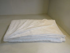 Designer Fuzzy Blanket 106-in x 100-in White -- New