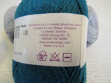 Brown Sheep Co Nature Spun Sport Weight Yarn Gray/Teal 4 Skeins 184 Yards Each -- New
