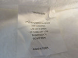 Designer Fuzzy Blanket 106-in x 100-in White -- New
