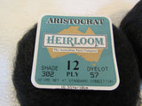 Heirloom Yarns Aristocrat Fuzzy Yarn Black 50% Mohair 50% Wool -- New