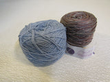 Lornas Laces Shepherd Sock Hand Dyed Yarn Blue/Brown 2 Balls 430 Yards Each -- New
