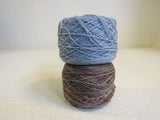 Lornas Laces Shepherd Sock Hand Dyed Yarn Blue/Brown 2 Balls 430 Yards Each -- New