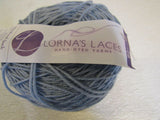 Lornas Laces Shepherd Sock Hand Dyed Yarn Blue/Brown 2 Balls 430 Yards Each -- New