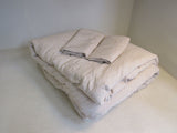 Bedsure Get Cozy King Comforter 3 pc Set Light Beige Down Alternative -- New