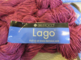 Berroco Lago Yarn Magenta 5 Skeins 103 Yards Each 81% Viscose 19% Linen -- New
