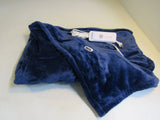 Bedsure Reversible Flannel and Sherpa Heated Throw Navy/White -- New