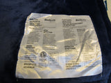 Bedsure Reversible Flannel and Sherpa Heated Throw Navy/White -- New