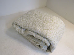 Kawahome Lightweight King Knit Thin Blanket Camel/White Cozy Fuzzy -- New